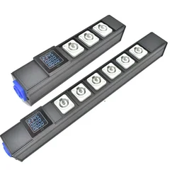 Aluminum box shell NAC3MPA NAC3MPB 1-11AC stage light power adapter with ammeter power board socket