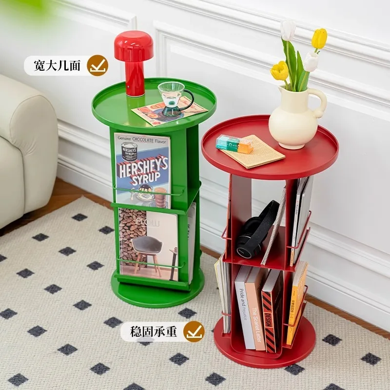 

Nordic Minimalist Small Storage Rack, Modern Sofa Side Table, Bedroom Corner Organizer and Magazine Holder Furniture Living Room