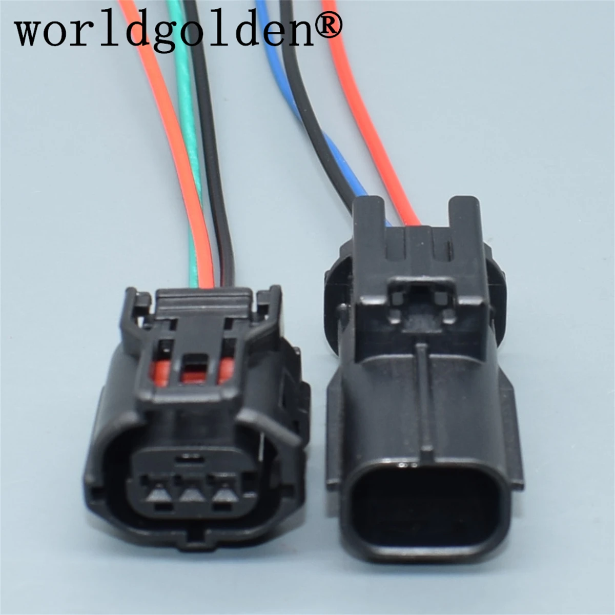 

worldgolden 3P Car Wiring Terminal Adapter 6189-1129 6188-4920 Automobile Crankshaft Position Sensor Socket For Toyota