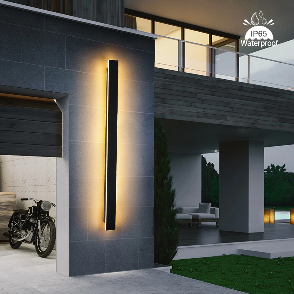 

Modern LED Outdoor Light Decoration Garden Lighting Waterproof Door Wall Lamp AC 220V/110V Long Wall Light Living Room LED Lamps