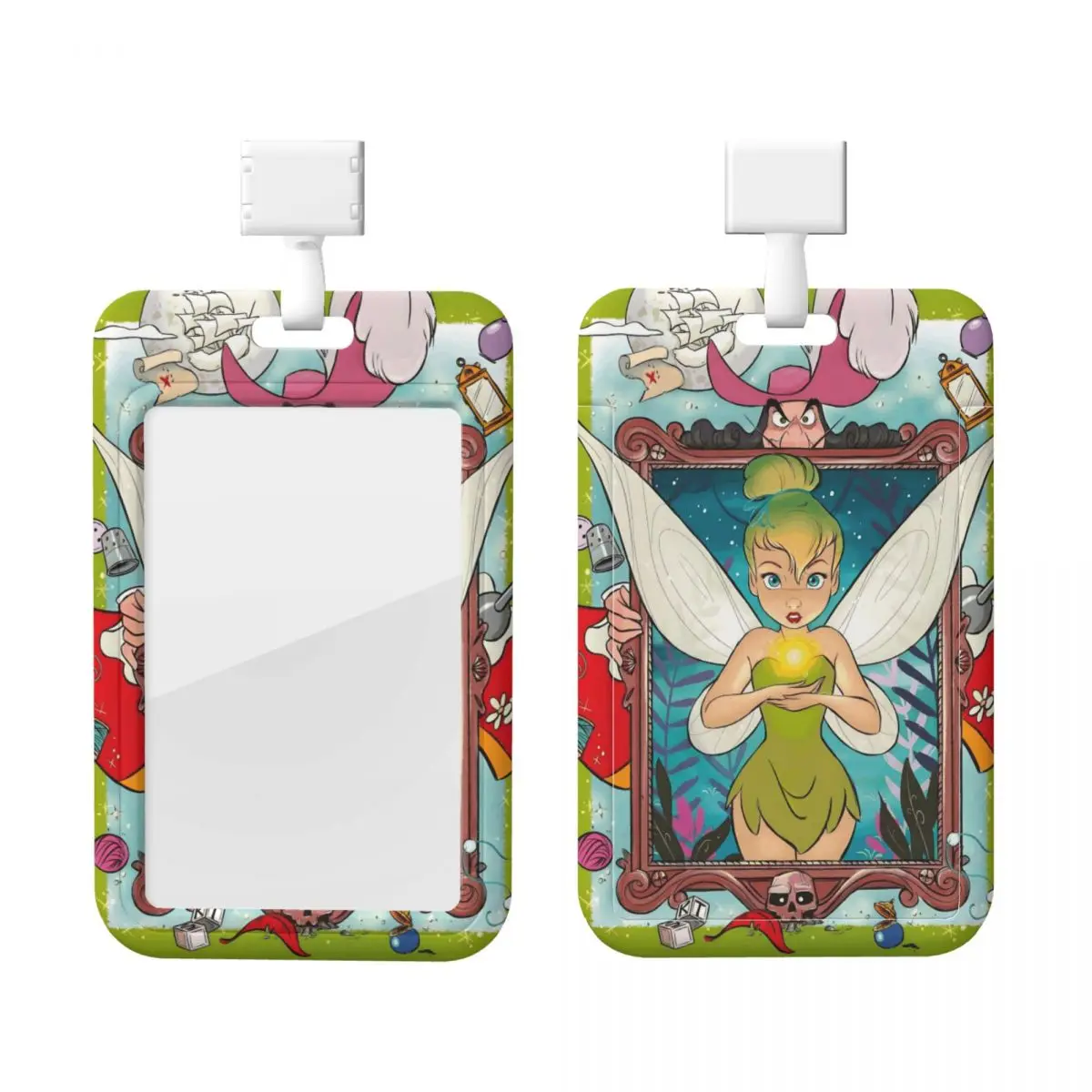 

Custom Tinker Bell Cute Cartoon Card Badge Holder Card Holder Men Women Neck Strap ID Credential Holder Engineers