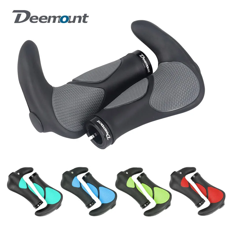 Deemount Comfy Bicycle Grips TPR Rubber Integrated MTB Cycling Hand Rest Mountain Bike Handlebar Casing Sheath Shock Absorption