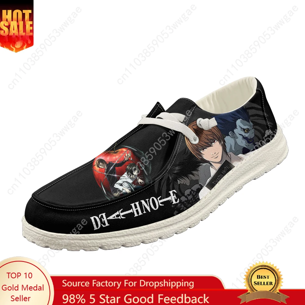 

Death Note Casual Shoe Man Women Breathable Flat Footwear Casual Indoor Outdoor Lightweight Shoe Couples Customized Couple Shoes