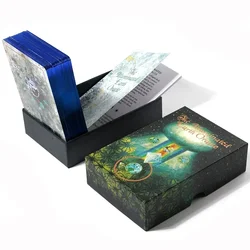 llluminated Earth Oracle Card Deck 63 pcs cards 1:1 Size Gilded Edge Guide book Tarot Board games