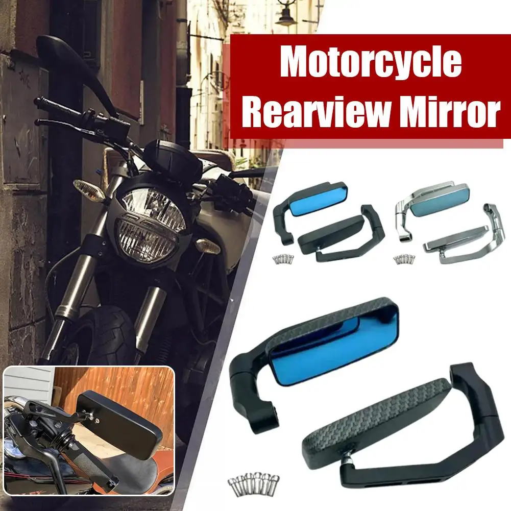 Rétroviseur latéral universel pour moto, rétroviseur à poignée latérale, vue dégagée, grand angle réglable, X1R3