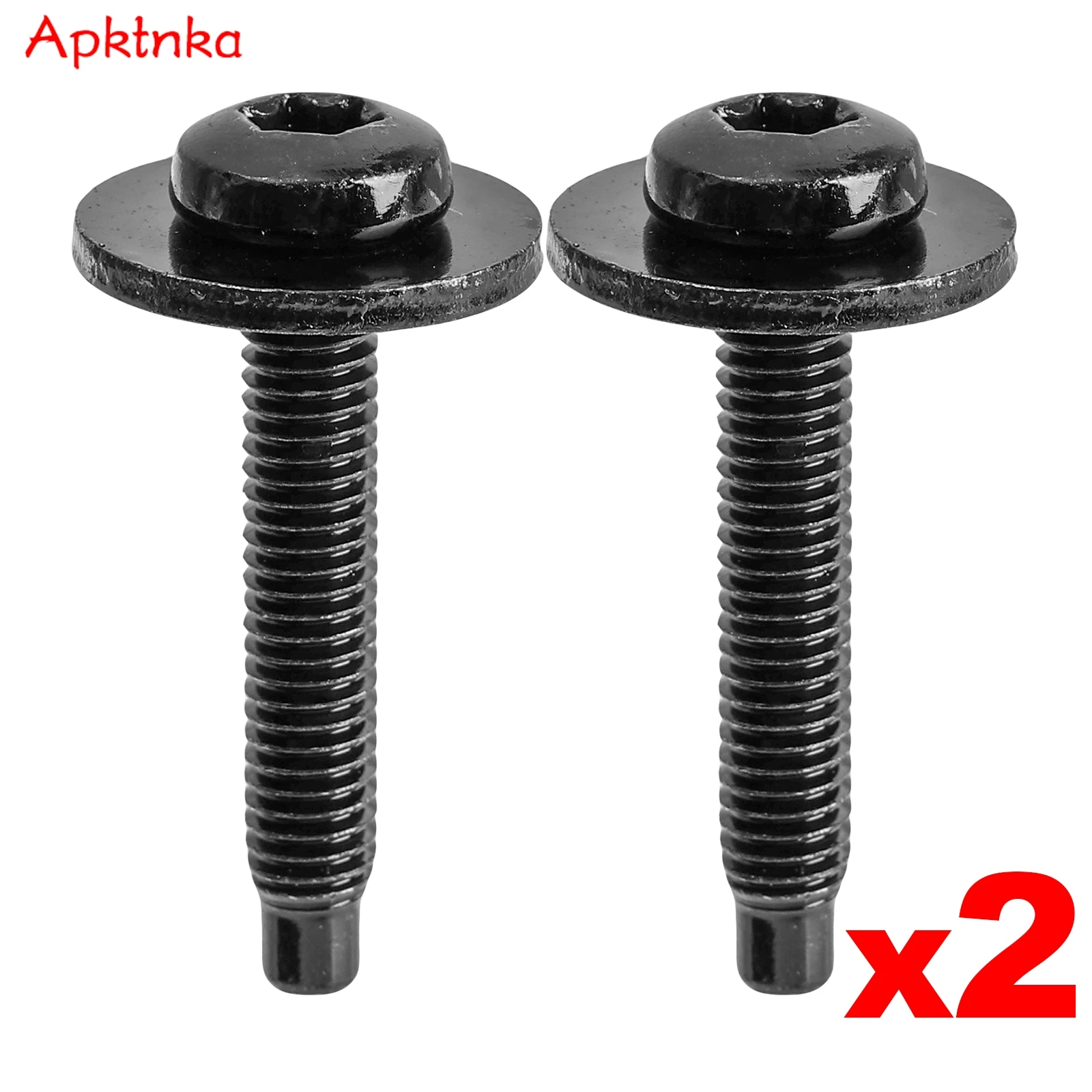 2Pcs M6x40 Headlight Fixing Screw Bolts N91199601 For Audi A4 S4 B8 A6 S6 C7