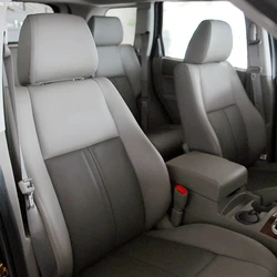 For Jeep Grand Cherokee WK 2005 2006 2007 2008 2009 2010 Custom Faux Leather Car Seat Covers Set Interior Protector Accessories