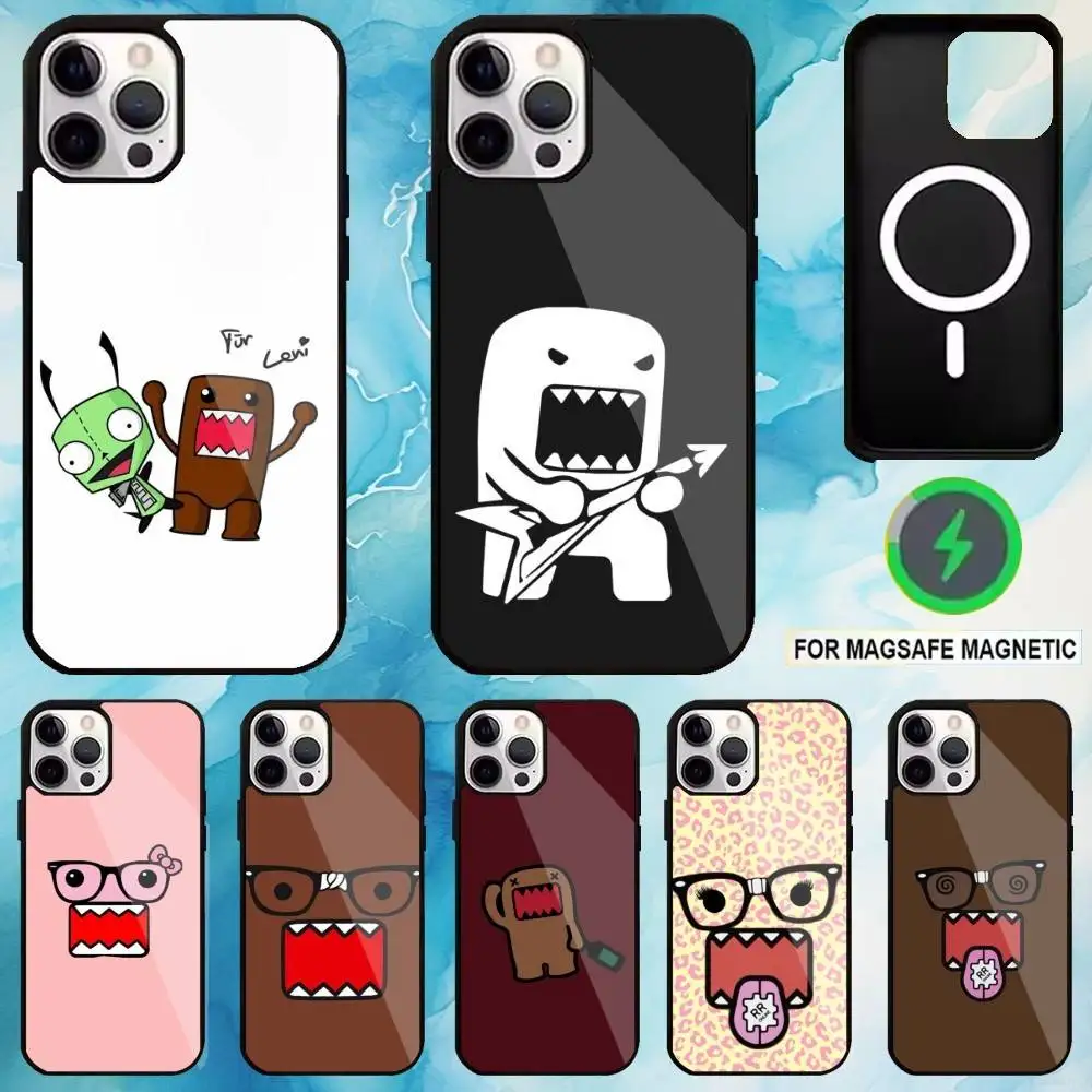 

Cute Domo-kun Phone Case For iPhone17,16,15,14,13,12,11 Plus,Pro Max Magnetic Magsafe Wireless Charging
