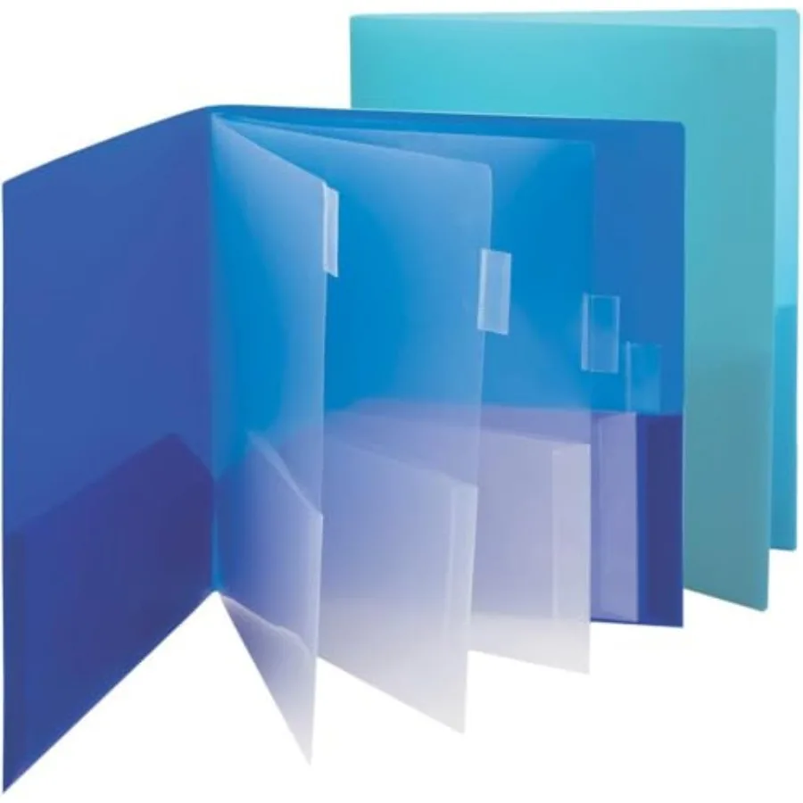 

10-Pocket Organizer, Letter Size,,1 Each of Dark Blue and Teal 89204