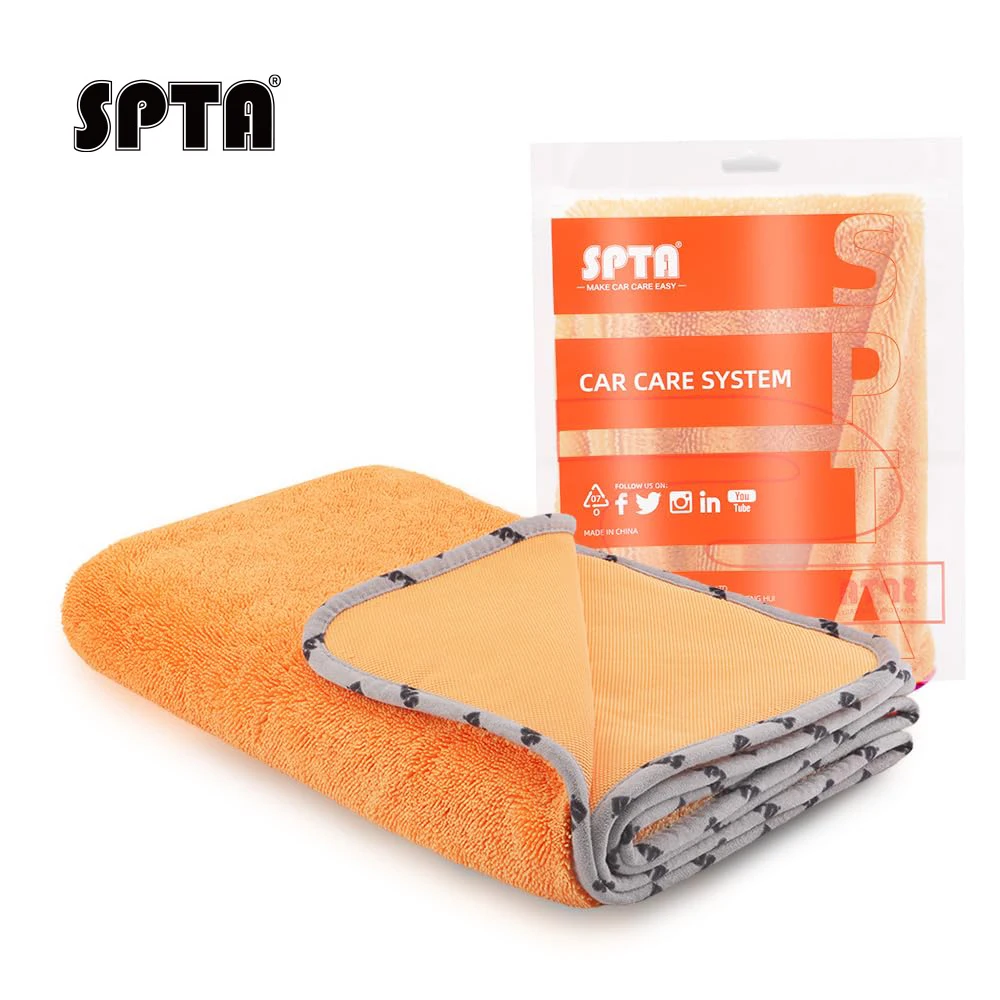 

SPTA Microfiber Coral Velvet Double-sided Multifunctional Towel 1000GSM for Car Wash Polishing Cleaning Drying Cloth
