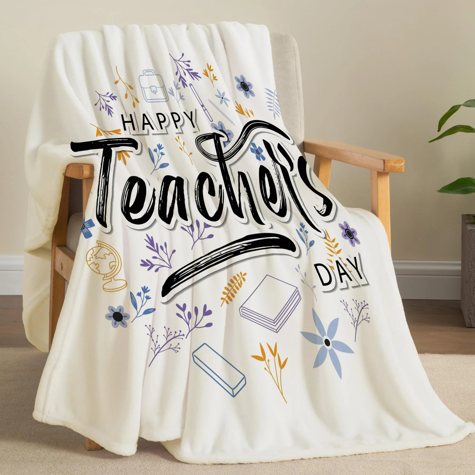 

Flannel Throw Blanket Print Blanket Super Soft Cozy Nap Blanket for Bed sofa Office Travel Machine Washable Perfect Home Gift