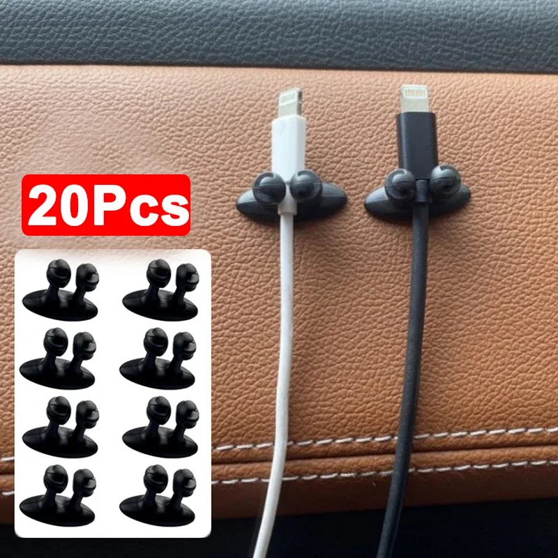 Car Dashboard Phone Charger Cable Manager Hook Auto Interior Headphone Line Organizer Clasp Clamp Holder Tools Accessories