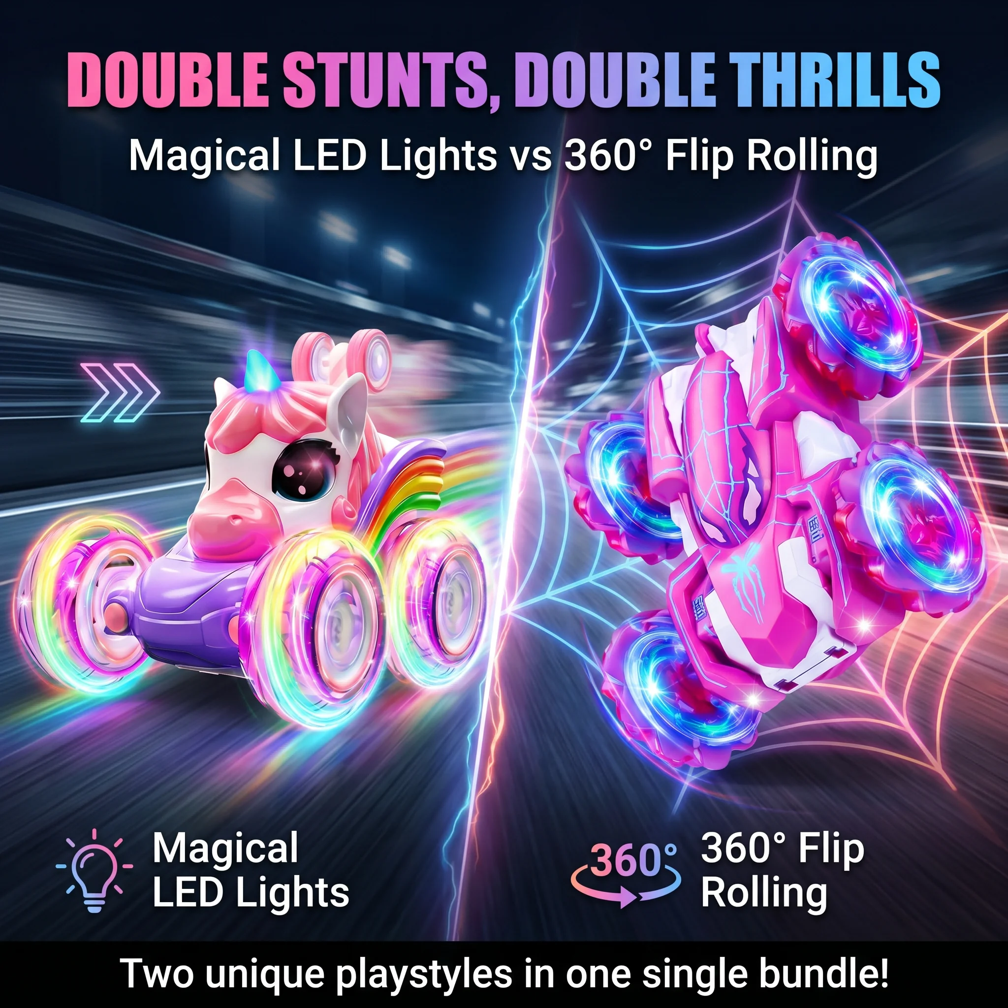 Thumbnail 2 - #1 Latest Double Sided RC Stunt Cars Offers