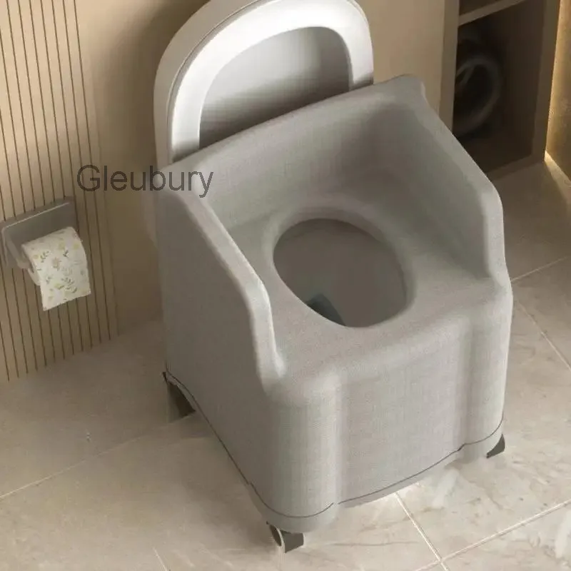 Metal Chair Waterproof Modern Bathroom Nonslip Portable Shower Stool Small Square Adjustable Chaise Salle De Bain Home Furniture