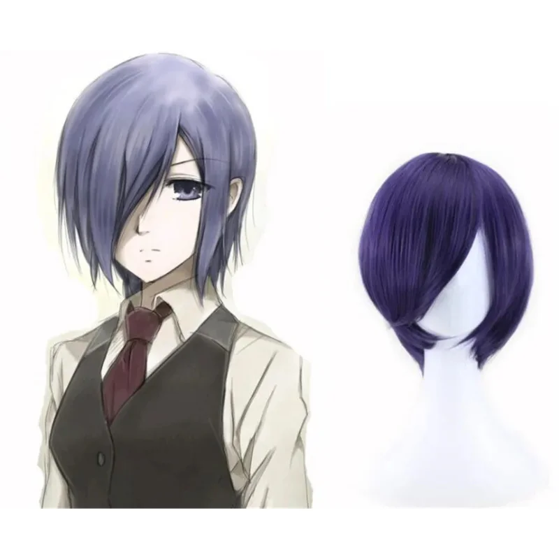 Tokyo Ghoul Touka Kirishima wig cosplay costume Kirishima Toka women short synthetic hair Halloween wig a1059