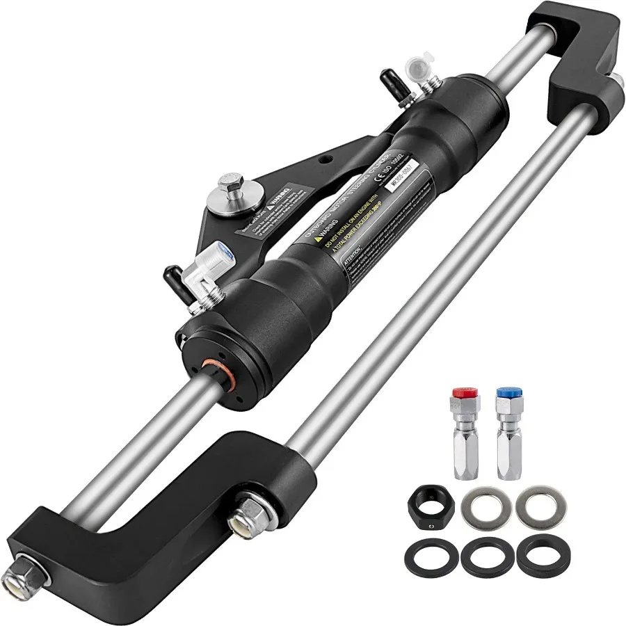 

Hydraulic Steering Cylinder 300HP Hydraulic Steering Front Mount Hydraulic Outboard Marine Steering Kit Without Hydraulic Hose