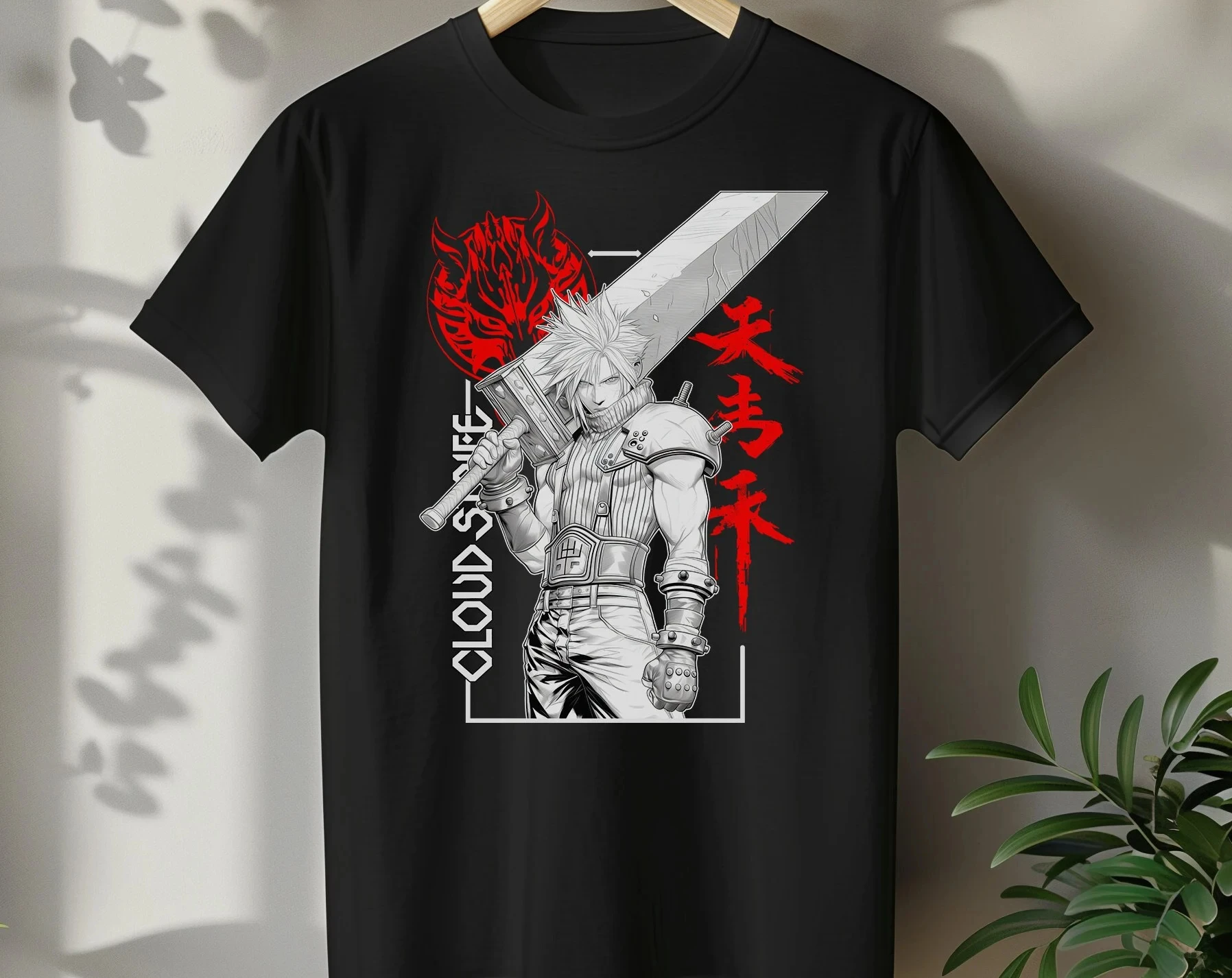 

FINAL FANTASY 7 Cloud Strife Anime T Shirt Men Softstyle Tee Gaming Streetwear Graphic T-Shirt for Gamers Stylish Japanese Shirt