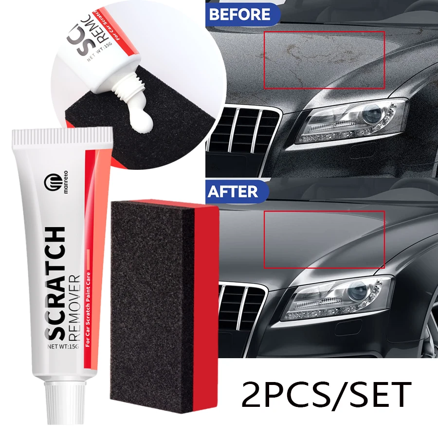 

Scratch Remover Polishing Paste with Sponge Paint Scratch Care Cares Set Car Swirl Repair Polish Car Body Paint Repair Paste