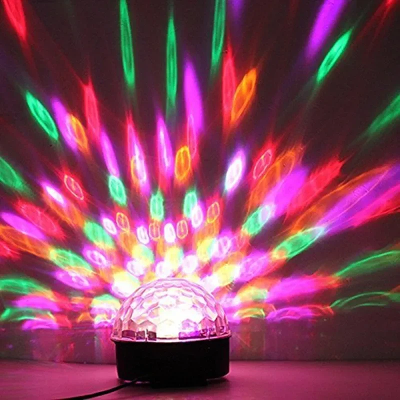 TenYua Bluetooth MP3 Crystal Magic Rotating Ball Remote control 6 colors RGB disco balls lights voice LED magic ball for Parties