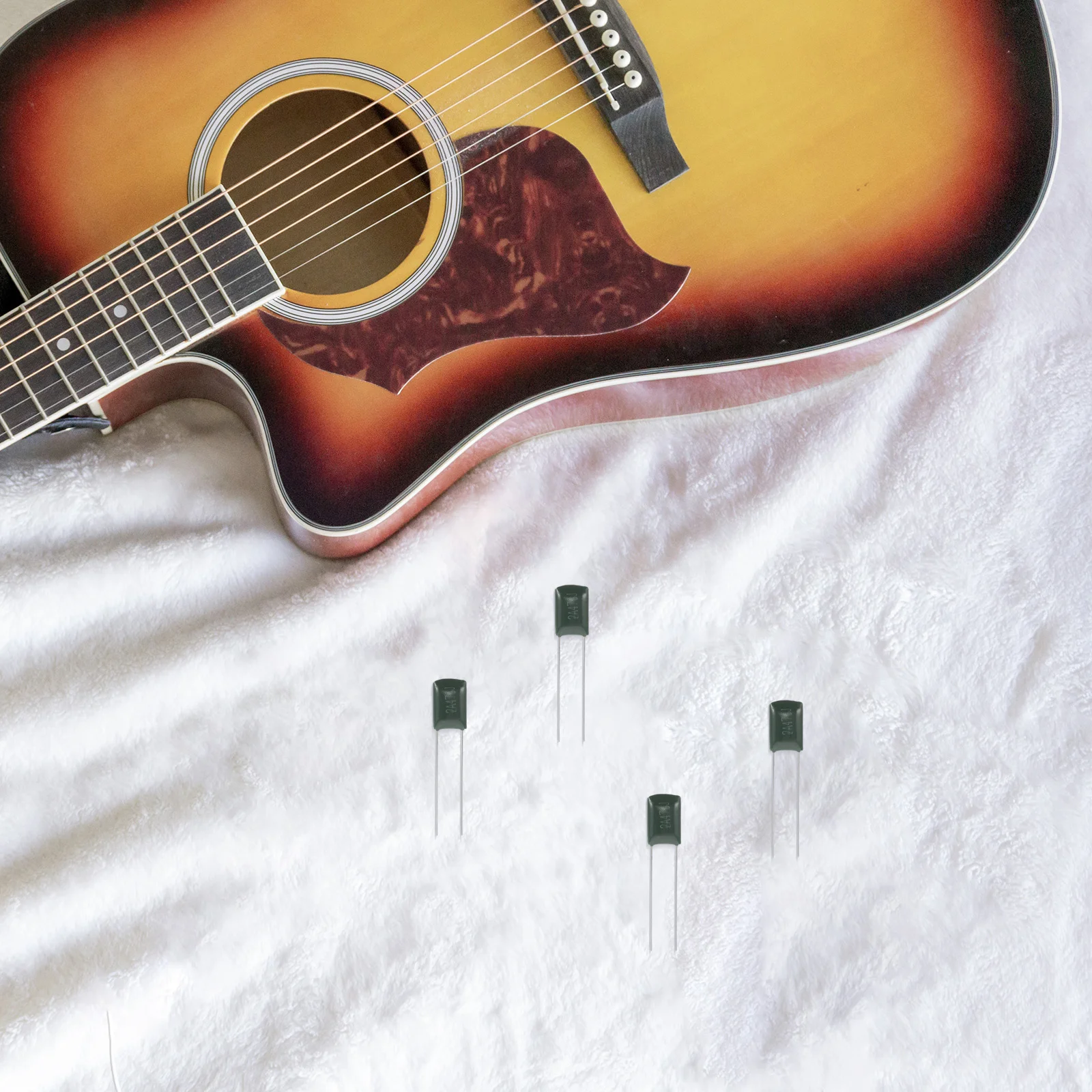 

10Pcs Electric Guitar Tone Capacitors 0.047uf Clear Sound Tone Caps for Guitar Bass Amplifier Accessories Instrument Accessories