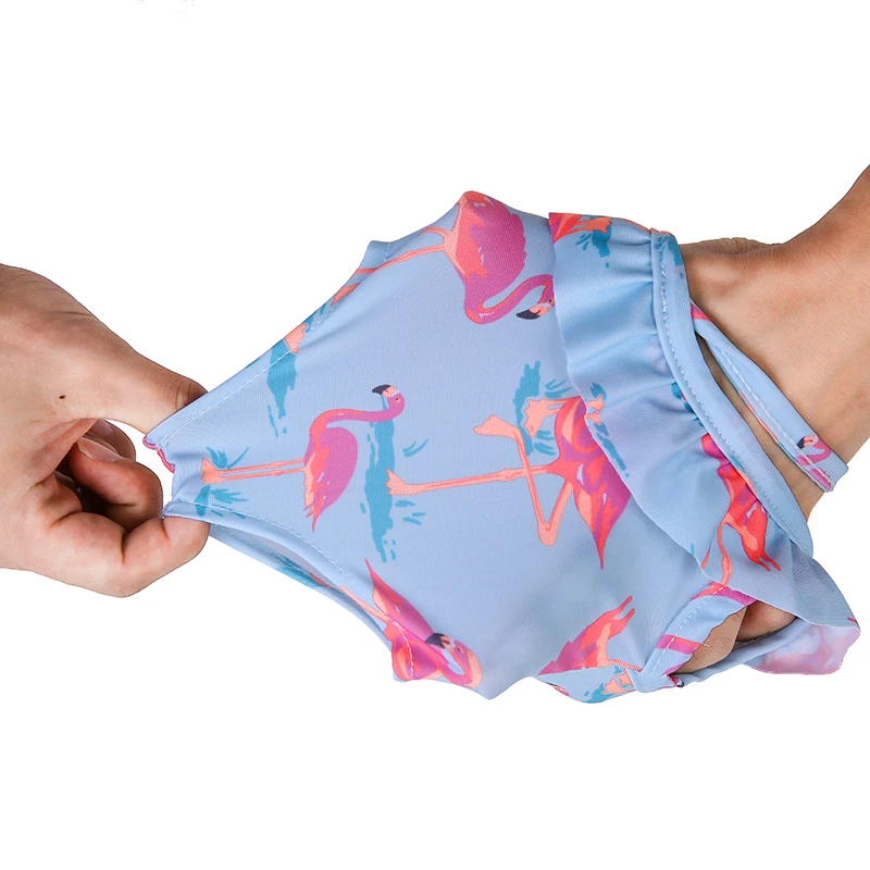 Ropa de muñeca para bebé, traje de baño de flamenco, ropa de verano para muñeca recién nacida de 43cm, Bikini para Niña Americana de 18 pulgadas