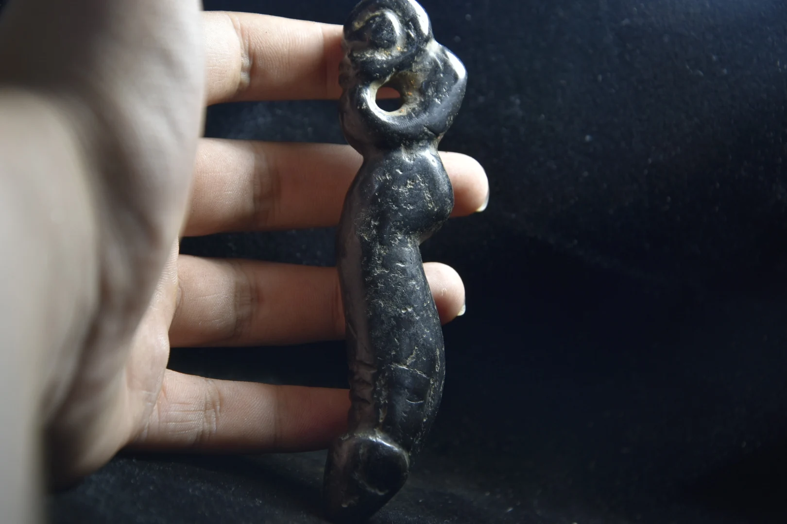 Chinese Hongshan culture meteorite meteorite iron alien brand sun God carving