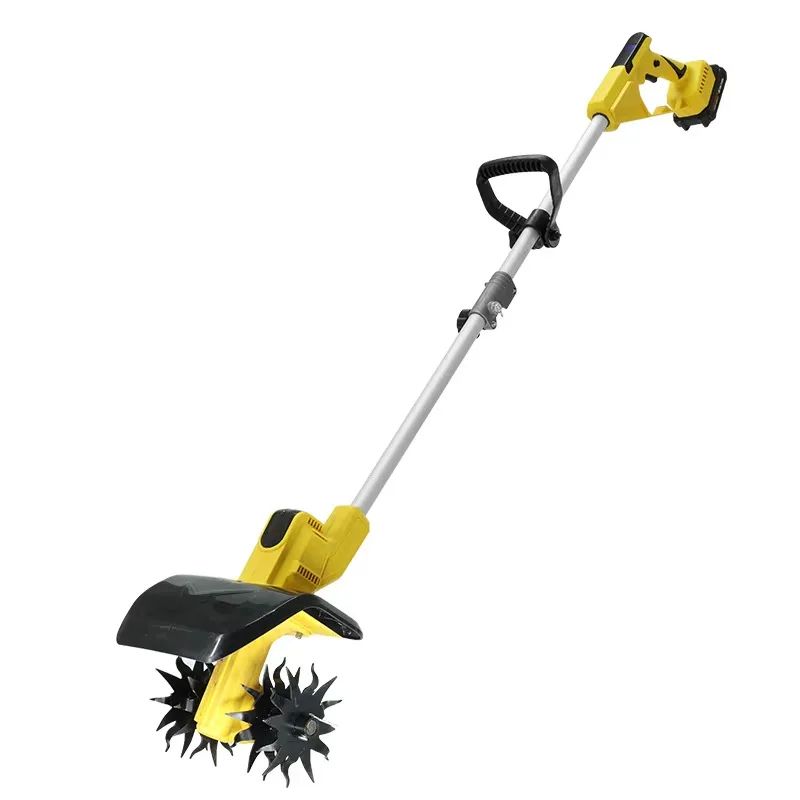 Lithium battery micro-tiller, efficient and rechargeable, soil cutting, small gardening, household garden plowing