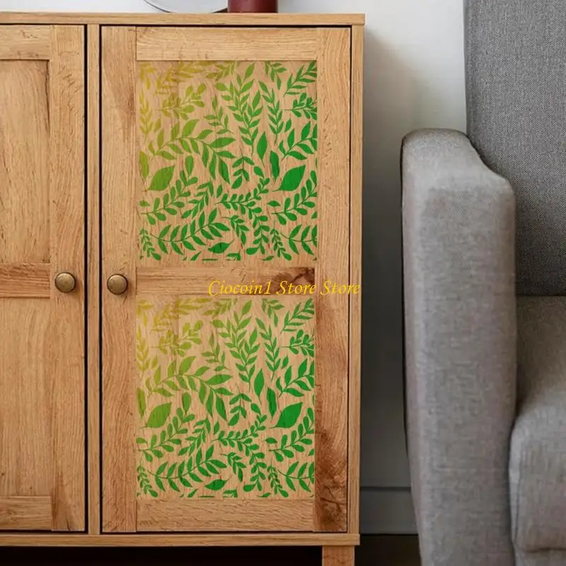 A3PC 6/12Pcs Reusable PET Stencils 12x8in Leaves Flower Drawing Templates for Painting Handmade Art Craft Wall Decoration