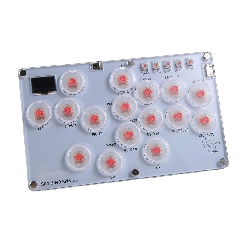 

B30C-16Key Joystick Hitbox Keyboard Arcade Stick Controller For PS4/PS3/Switch/Steam Arcade Hitbox Controller Fight Sticks