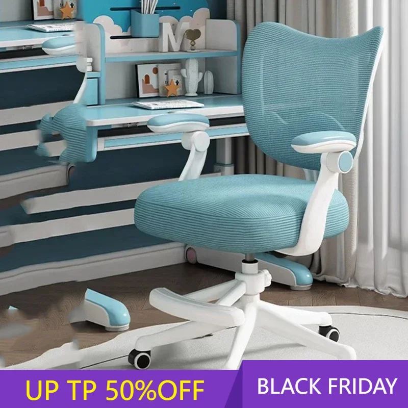 Kids Office Computer Chair Wheels Design Growing Backrest Study Chair Gaming Ergonomic Fotel Dla Dziecka Child Room Furniture