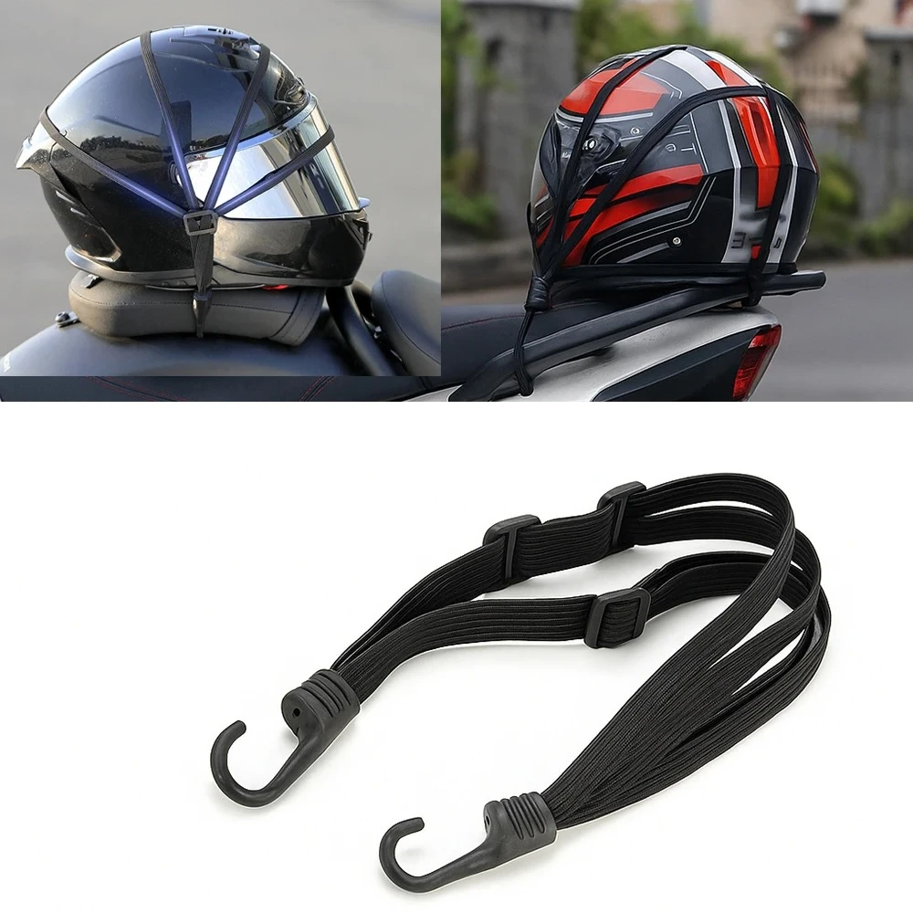 

1Pc Motorcycle Elastic Suitcase with Safety Hook-Versatile Helmet Mesh Gear Transport Durable and Sleek for Daily Travel