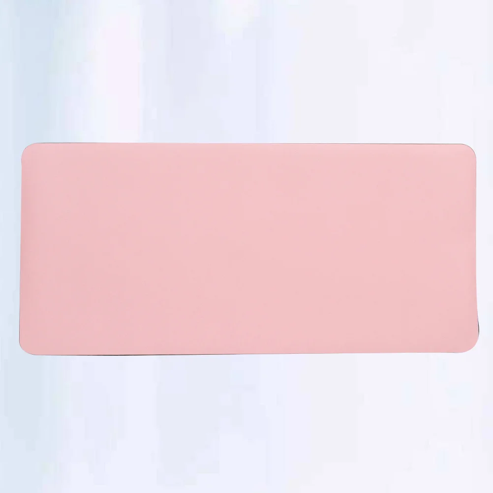 Podkładka pod mysz do gier, prosta, różowa, 30x60x0,2 cm, z podpórką pod nadgarstek, antypoślizgowa, gładka w dotyku, wygodna podkładka do obsługi myszy.