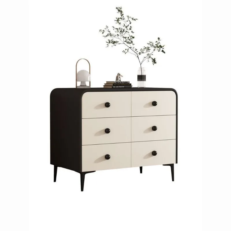 

Light luxury solid wood chest, modern simple living room 68 chest, large capacity drawer