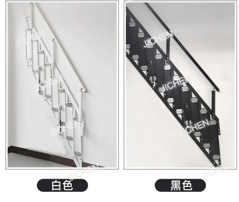 

Настенное боковое крепление, складная лестница от боковой стены к стене, выдвижная внутренняя лестница на чердаке для гаража и дома.