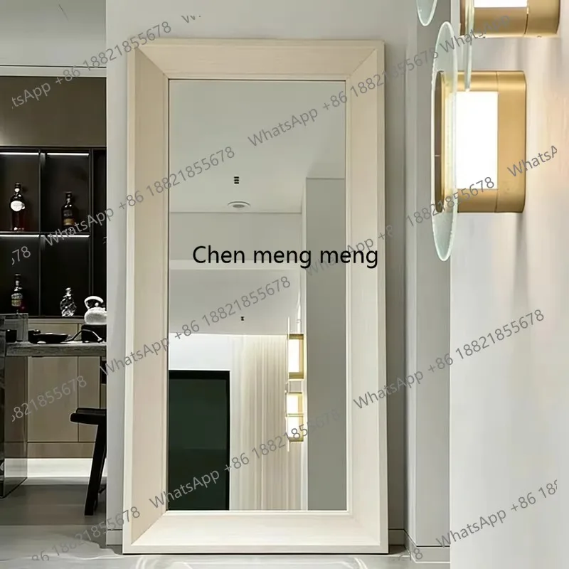 Nordic minimalism French Retro Living Room Decorative Furniture Full-Length Mirror Clothing Store Changing Room Dressing Mirror