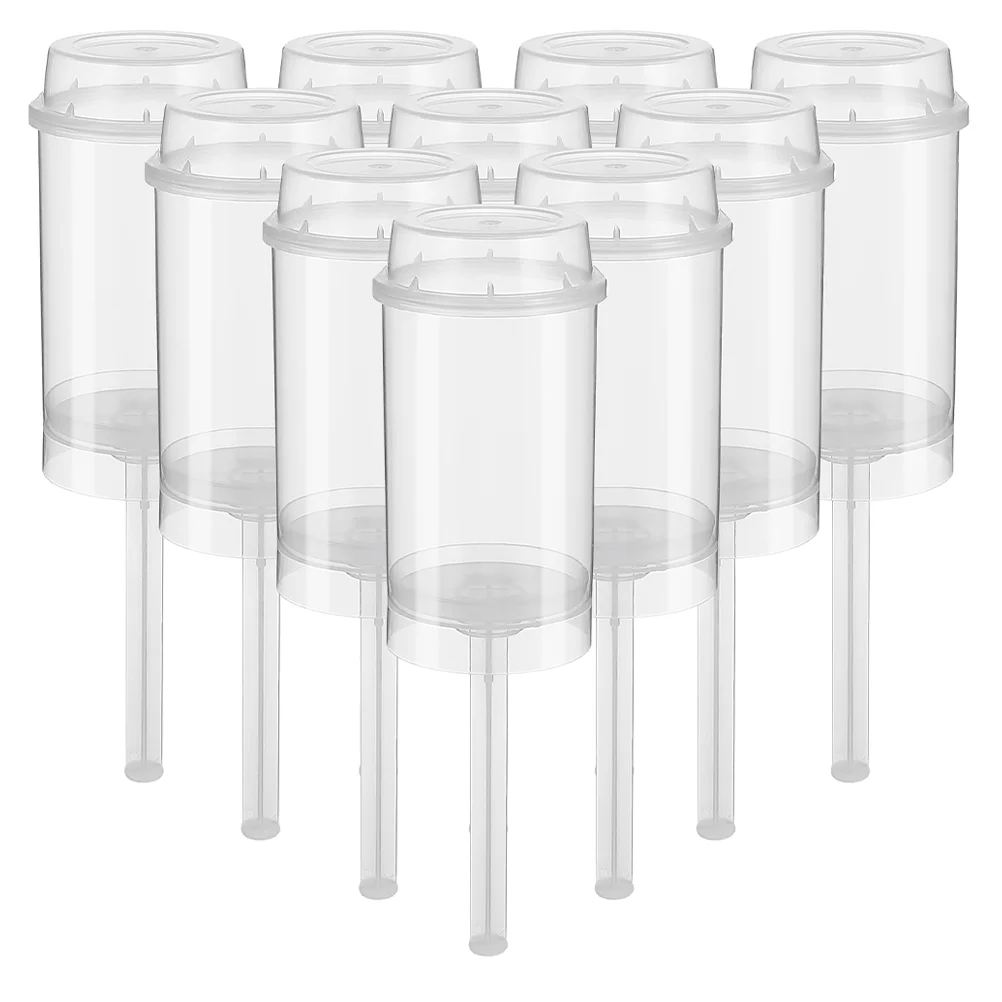 30 Pcs Cake Pusher Food Containers Pops Holder Round Tubes Pp Ice Cream Push-up Holders Child Jelly