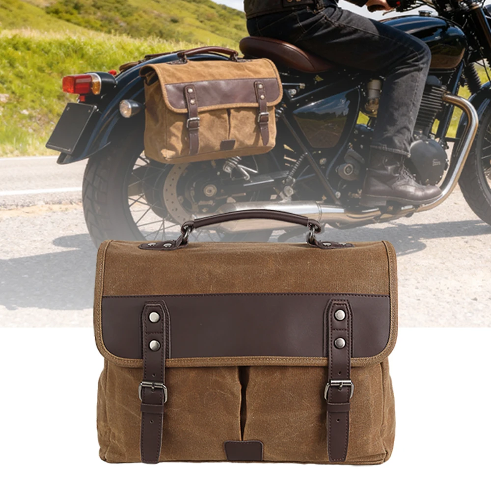 

Для Sportster Softail Dyna Cruiser Honda Shadow Ретро Водонепроницаемая мотоциклетная сумка Сумка на заднее сиденье Сумка на хвост Боковая сумка Универсальная