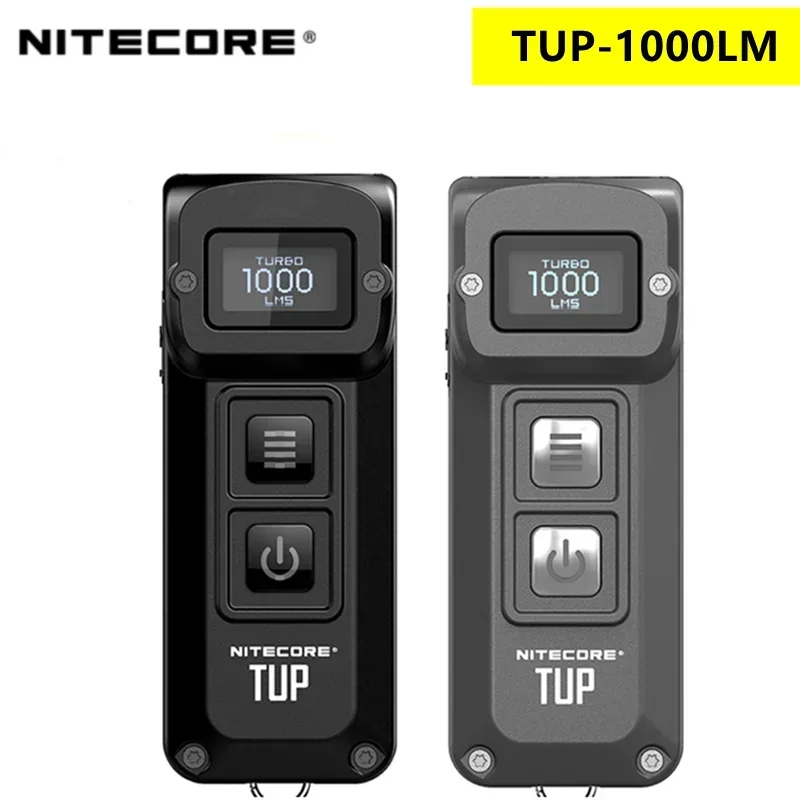 NITECORE TUP EDC Keychain Light 1000Lumen USB Rechargeable LED Flashlight Led Mini Hiking Pocket Light Built in Battery