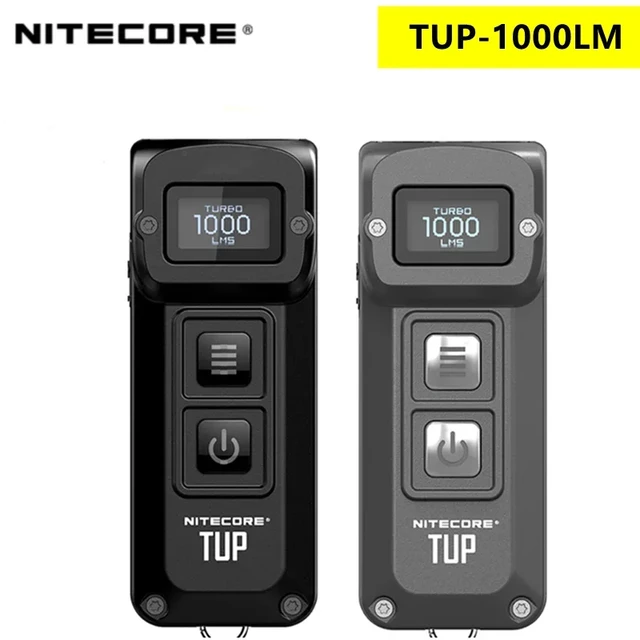 NITECORE TUP EDC Keychain Light 1000Lumen USB Rechargeable LED Flashlight Led Mini Hiking Pocket Light Built in Battery AliExpress