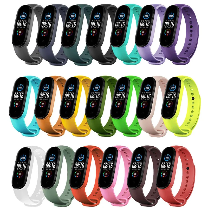 Watch Strap For Xiaomi Mi Band 7 6 5 4 Wristband men/women Silicone Bracelet NFC Straps correa Mi Band 6 7 3/4 band5 watchbands