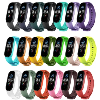 샤오미 미 밴드 시계 스트랩, 남녀공용 실리콘 팔찌, NFC 스트랩, 미 밴드 7, 6, 5, 4, 3/4 밴드 5 Xiaomi Mi Band 용 시계 스트랩 7 6 5 4 손목 밴드 남성/여성 실리콘 팔찌 NFC 스트랩 correa Mi Band 6 7 3/4 band5 watchbands 