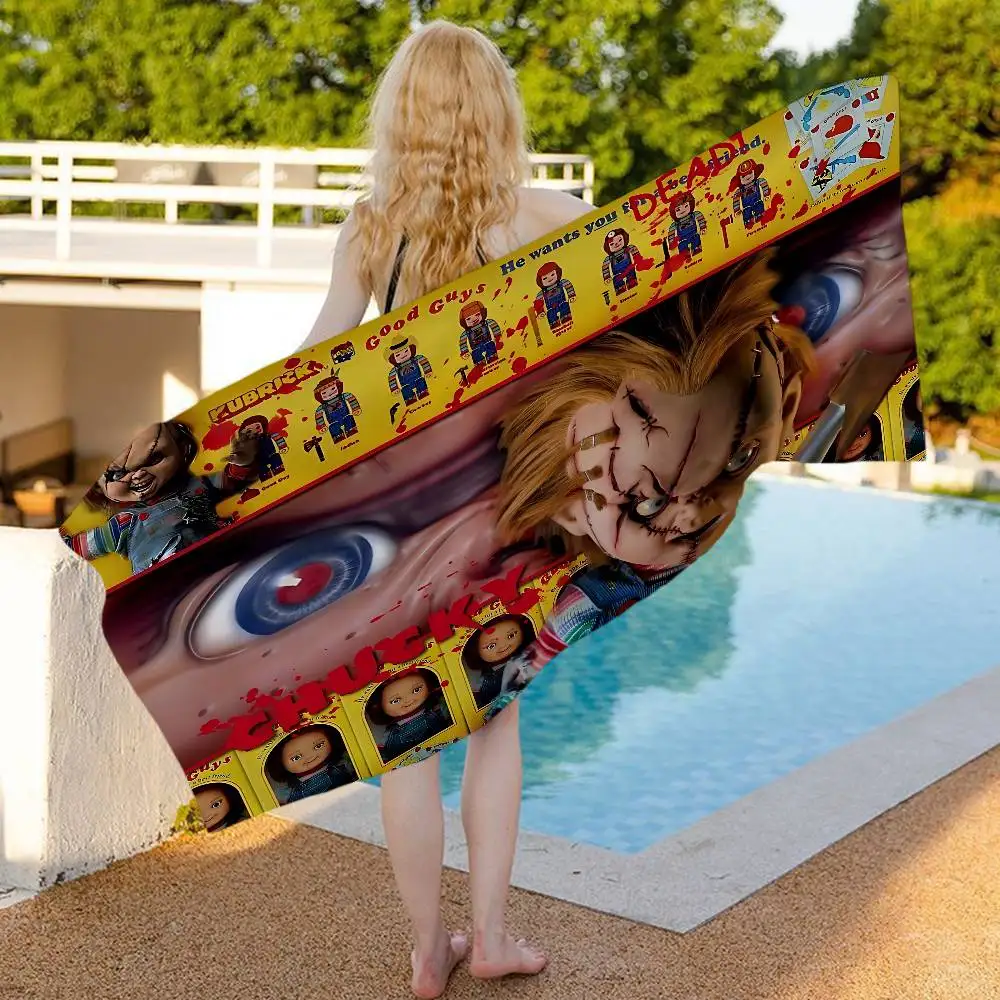 Horror Movies Bride Of Chucky Big Microfiber Beach Towels Quick Dry Towel Sand Beach Towels Pool Towel For Travel Swim Pool