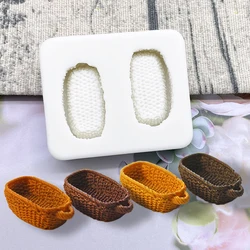 Small Basket Silicone Cake Baking Mold Sugarcraft Chocolate Cupcake Resin Tools Fondant Decorating Tools