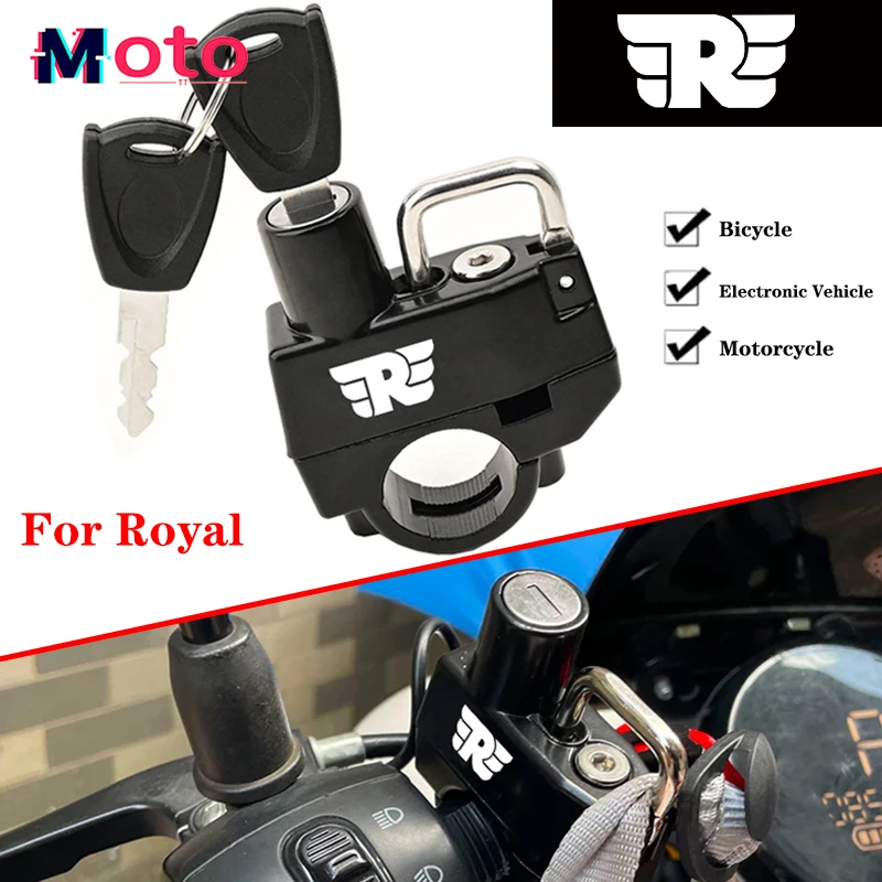 For Royal Enfield Bullet/Meteor/Classic 350 500 Interceptor 650 Continental GT 535 New Motorcycle Helmet Lock Anti-Theft Helmet