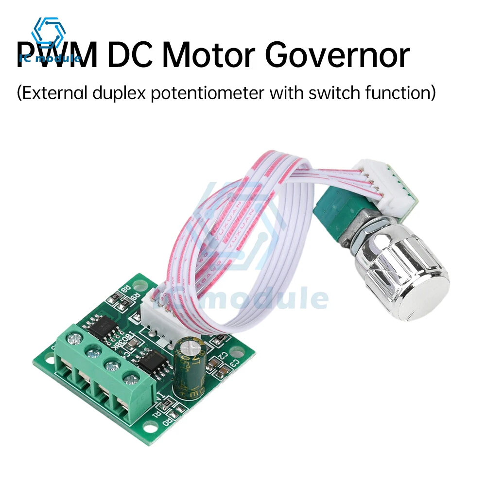 PWM DC Bürstenmotor Drehzahlregler DC Motorregler Steuermodul DC 1,8 V 3 V 5 V 6 V 12 V 2 A Drehzahlregler