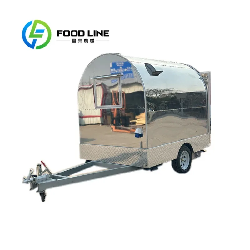 CustomizedMini Food Trailer Ice Cream Van Kitchen Dining Car Food Vending Cart Mobile Juice Mobile Food Truck Hot Dog Stand