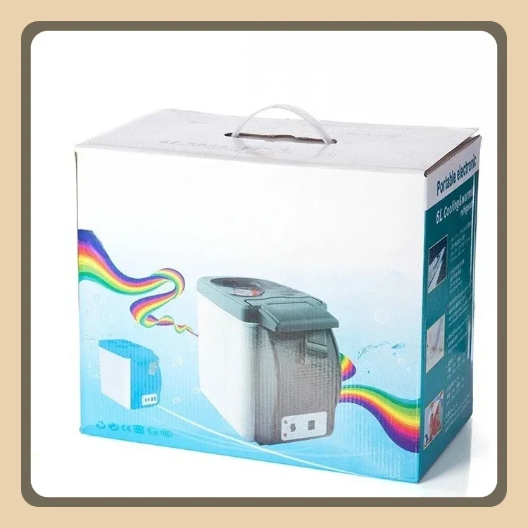 Durable   Car Heating and Cooling Box Car Mini Refrigerator in-car Electrical Appliances 12V Small 6L  Car Refrigerator