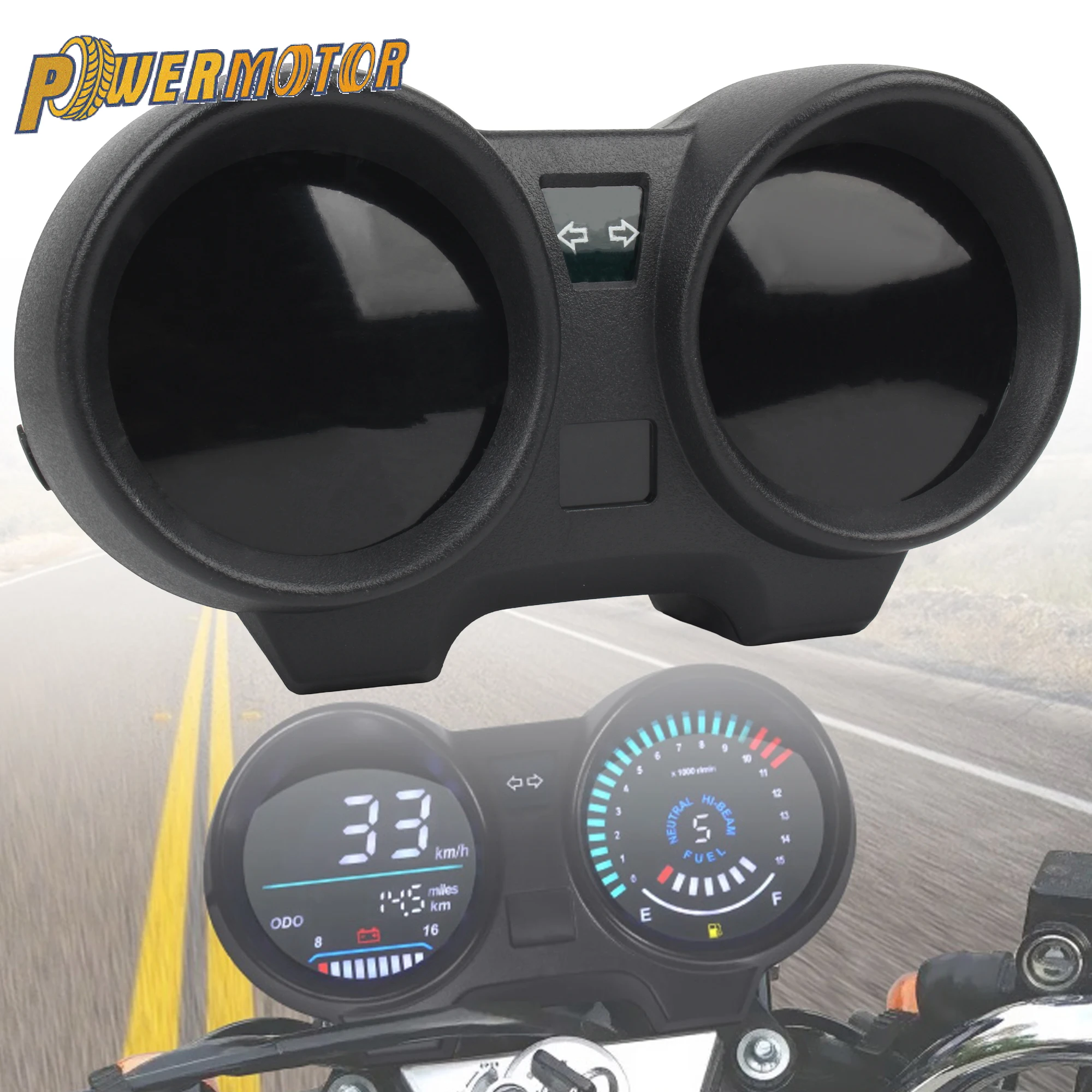 オートバイrpmメーターled電子式スピードメーターデジタルダッシュボード（titan-150、ホンダcg150、fan150、2010、2012年式用）アクセサリー