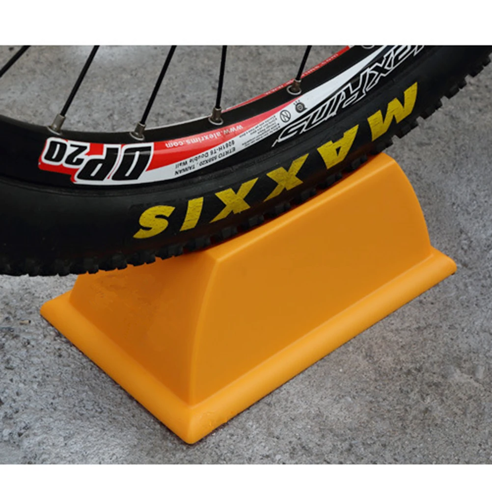 

Cycling Table Fixture Riser Block Trainer Stabilize Bike Accessories Wheel Suitable Most Sizes Front Tire Padded Feet Protect