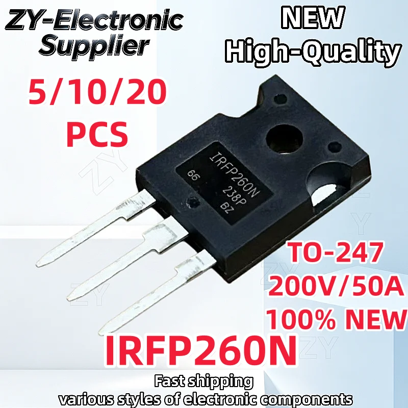 【5/10/20PCS】TO-247 IRFP260NPBF IRFP260N IRFP260 MOS Field effect transistor Best Quality In Stock